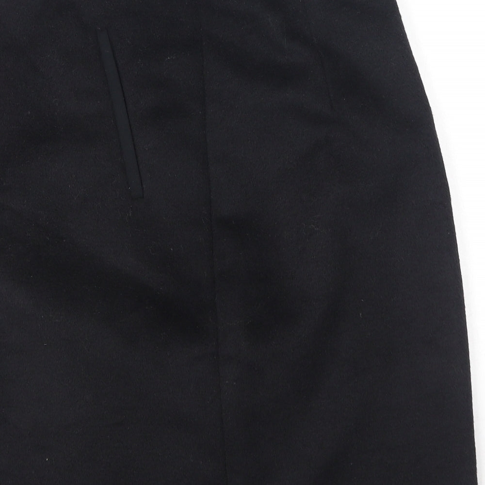 Marks and Spencer Womens Black  Polyester A-Line Skirt Size 8