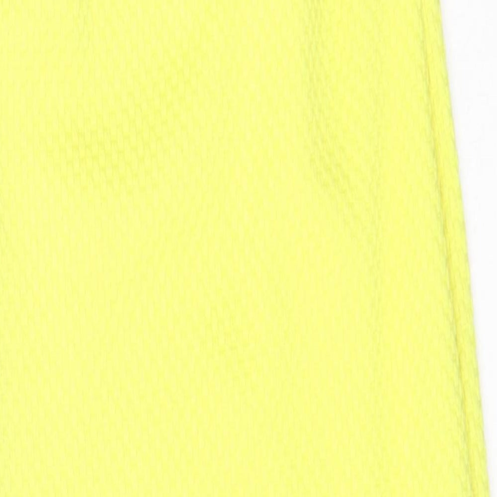 AX Paris Womens Yellow  Polyester Bodycon  Size 8  V-Neck
