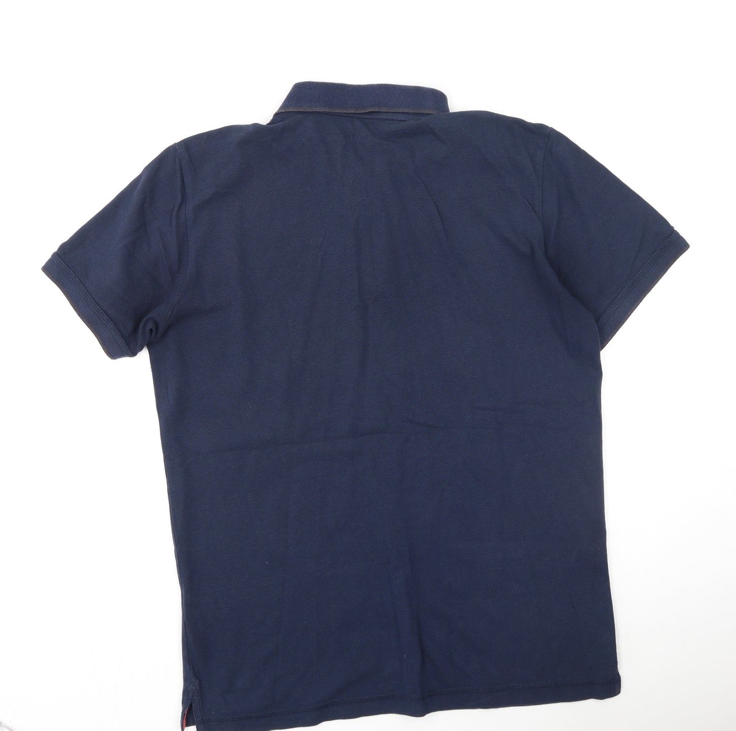 TOM TAILOR Womens Multicoloured  Cotton Basic Polo Size M Collared