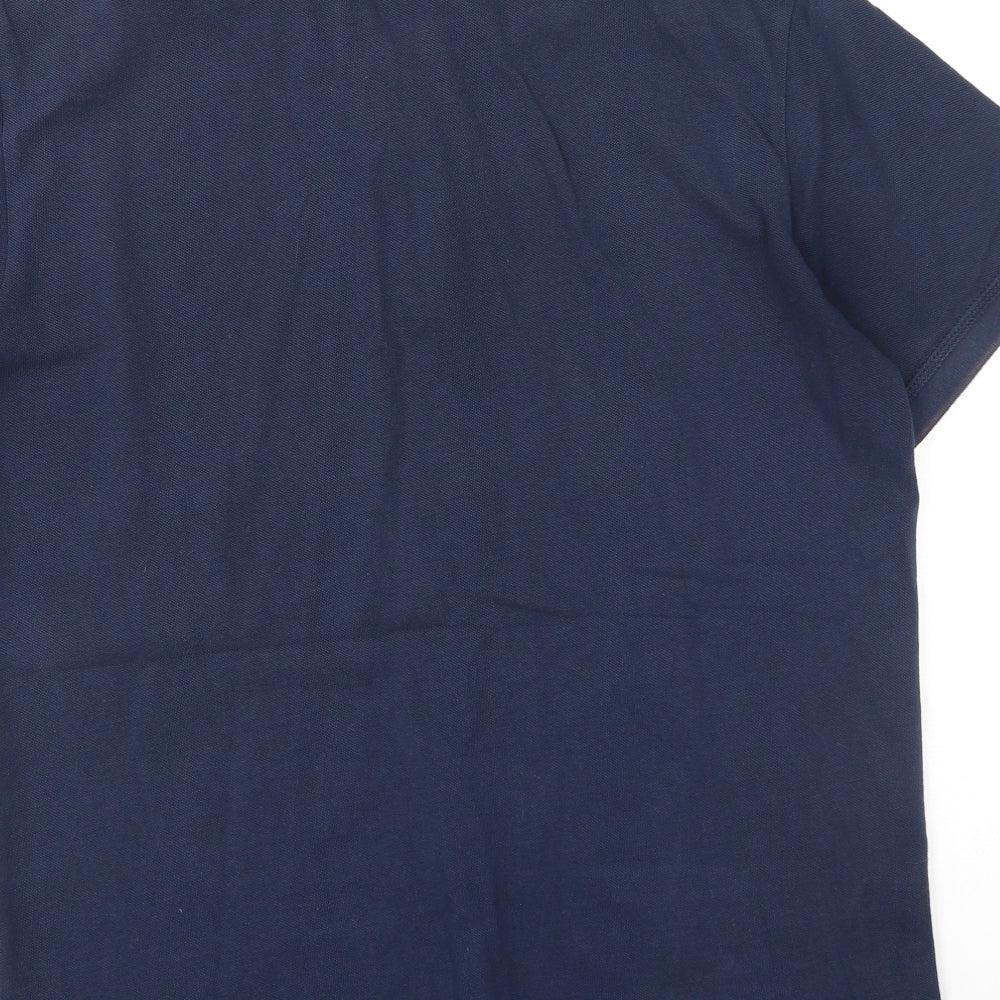 TOM TAILOR Womens Multicoloured  Cotton Basic Polo Size M Collared