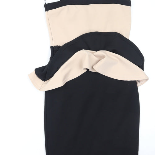 Quiz Womens Multicoloured  Polyester Bodycon  Size 10  Square Neck