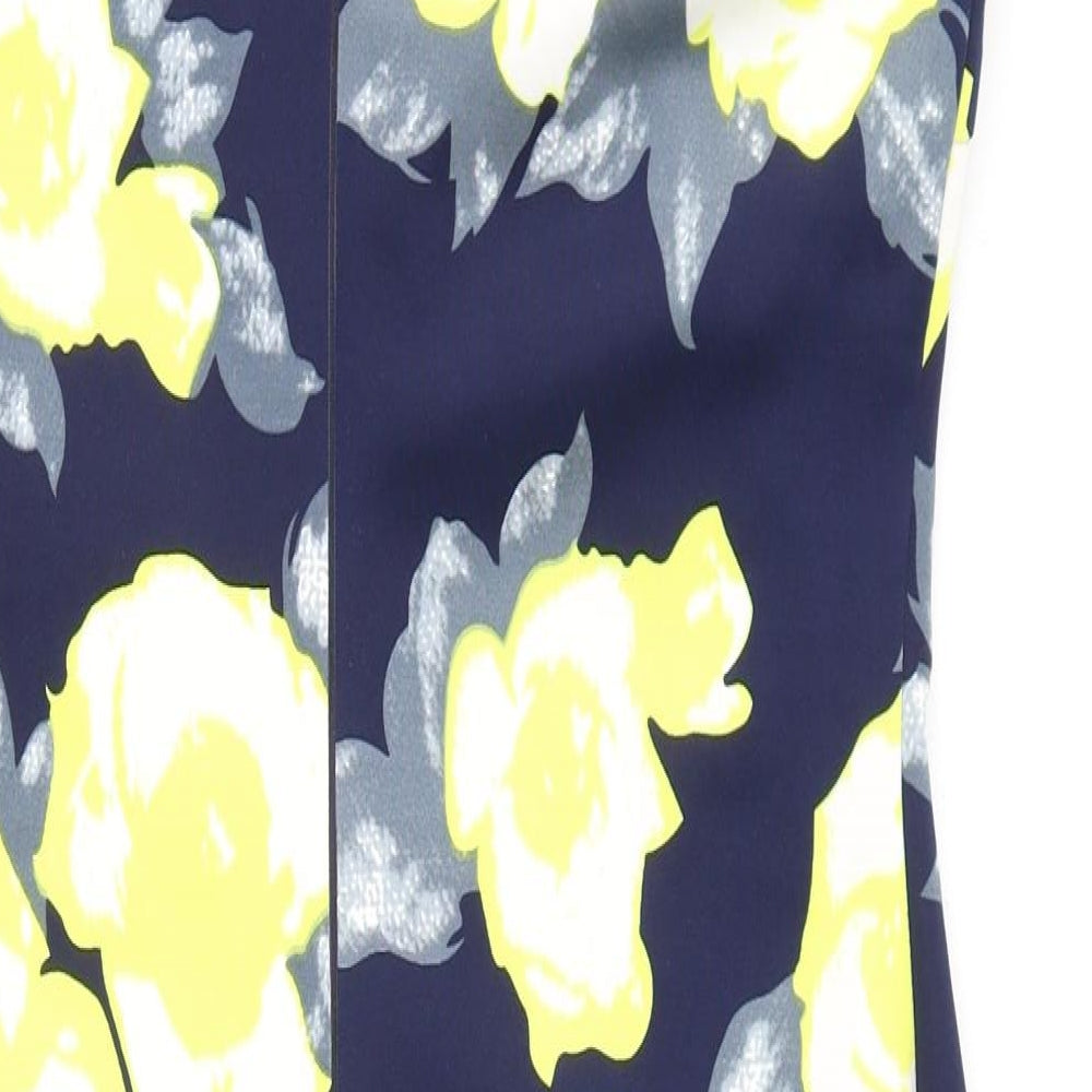 AX Paris Womens Multicoloured Floral Polyester Bodycon  Size 14  Round Neck