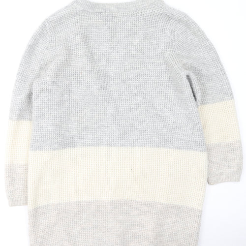 TU Womens Multicoloured Round Neck  Acrylic Cardigan Jumper Size XL