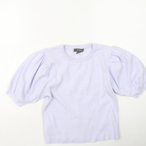 Primark  Womens Purple Round Neck  Viscose Pullover Jumper Size S