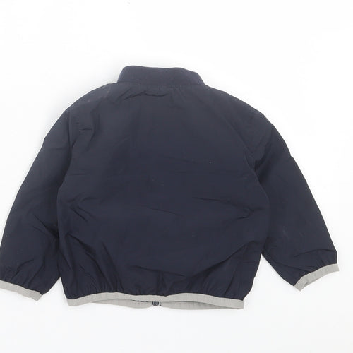 ARMANI Boys Blue   Jacket  Size 6-9 Months   Zip - Reversible