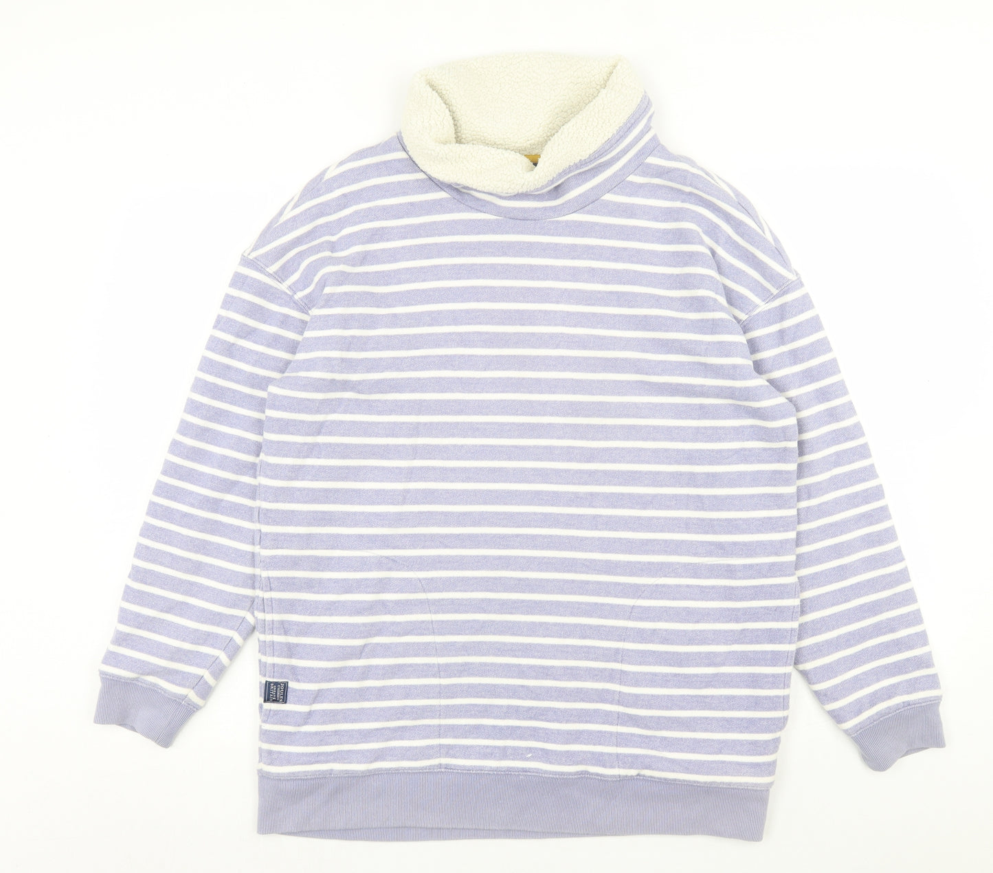 Joules Womens Blue Striped Cotton Pullover Sweatshirt Size 12  Pullover