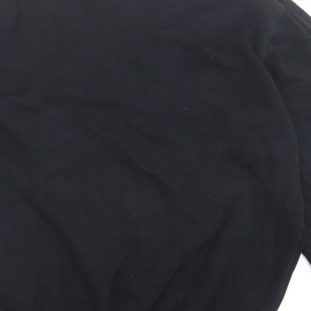 George Boys Black V-Neck  Cotton Pullover Jumper Size 13-14 Years  Pullover - School Wear