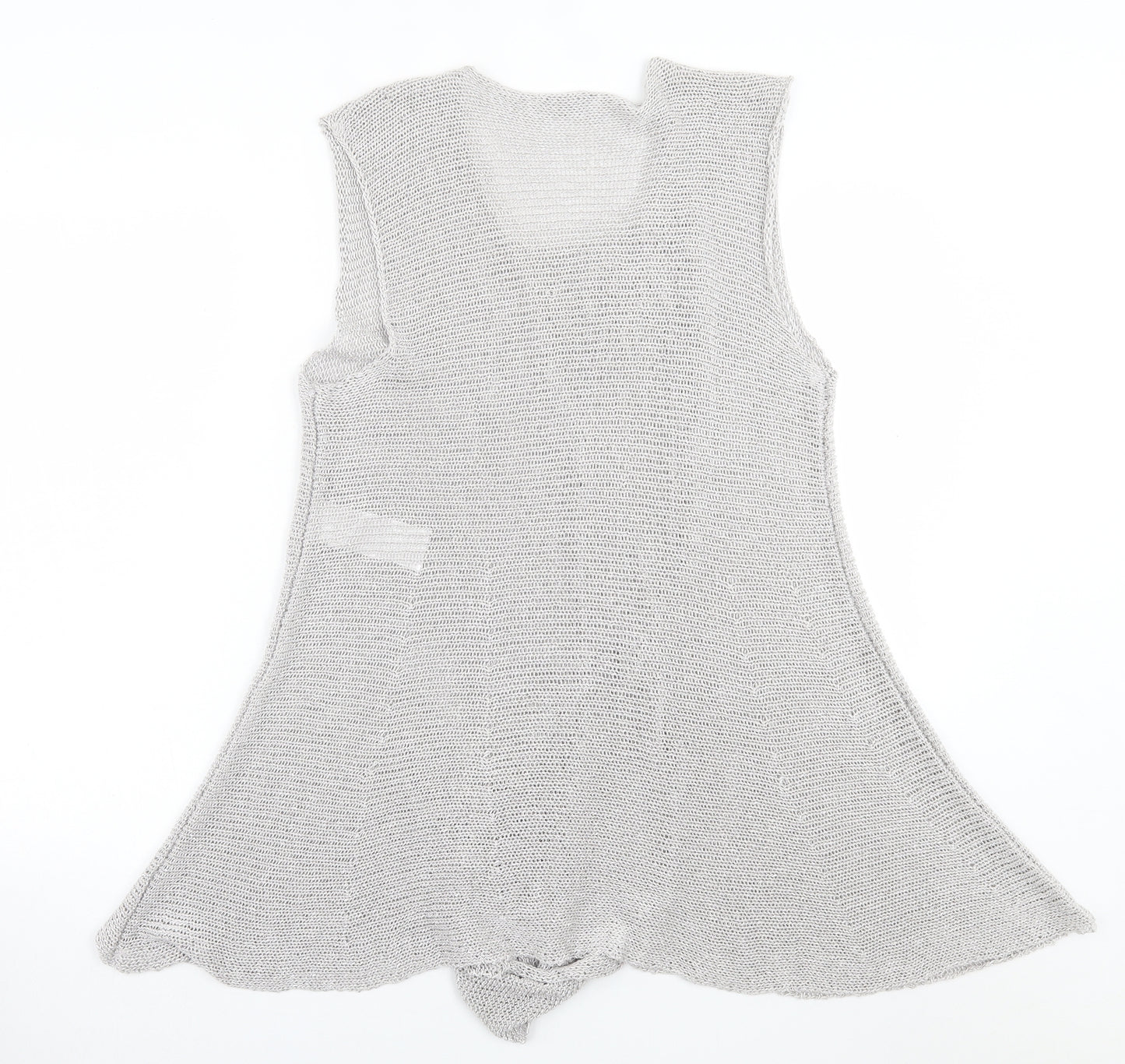 Naya Womens Grey  Cotton A-Line  Size L  Scoop Neck Pullover