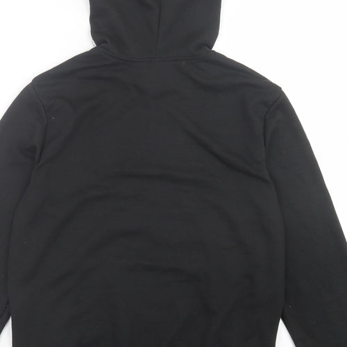 SheIn Boys Black  Cotton Pullover Hoodie Size 11-12 Years  Pullover