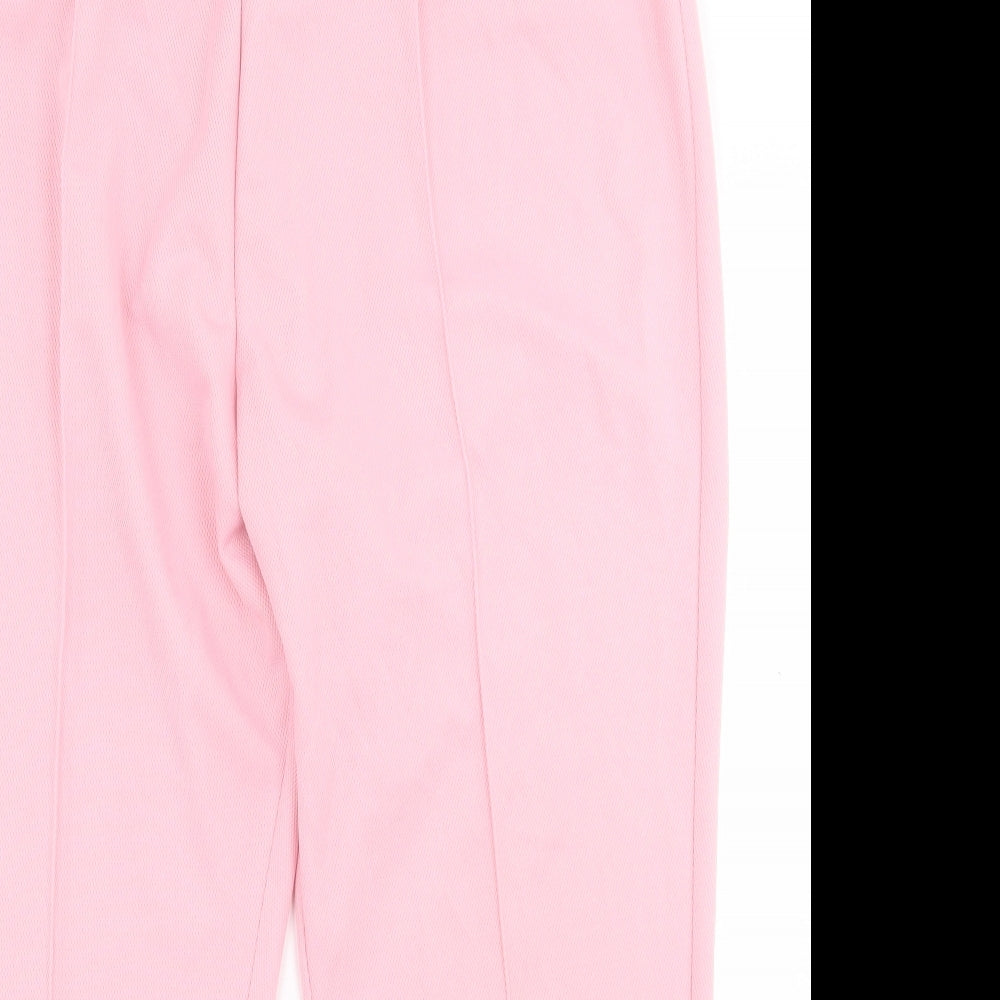 Damart Womens Pink  Polyester Trousers  Size 22 L25 in Regular