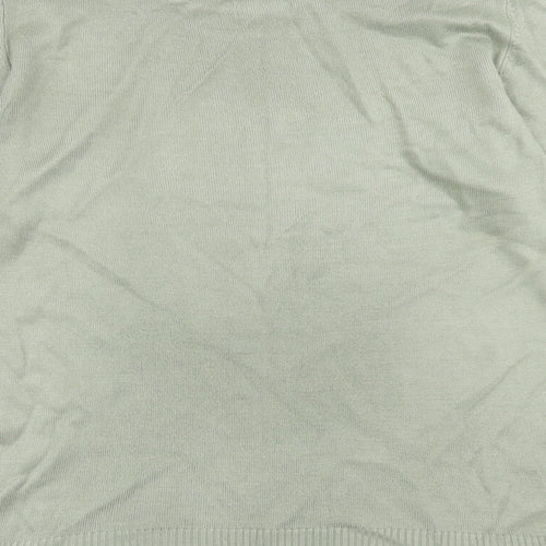 Original Womens Green Boat Neck  Acrylic Pullover Jumper Size 16