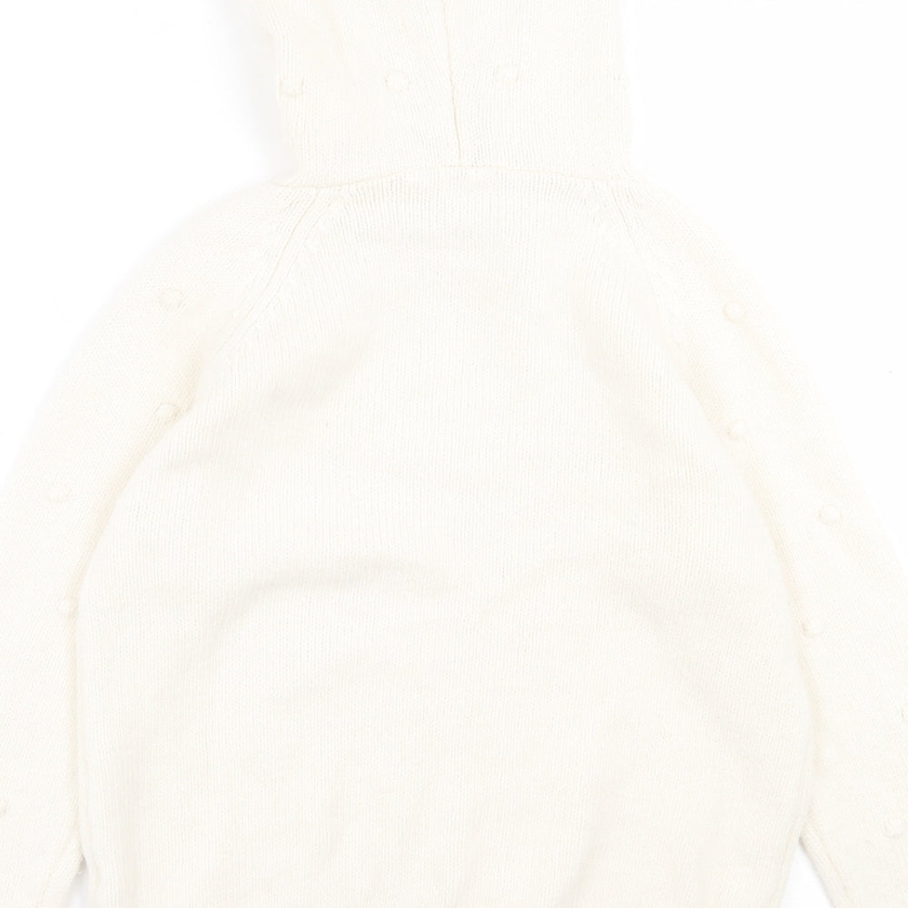 Falmer  Womens Ivory  Acrylic Pullover Hoodie Size M  Pullover
