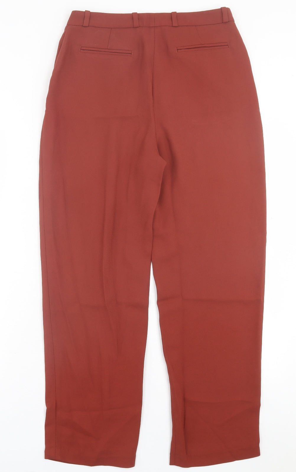 Autograph Womens Brown  Polyester Trousers  Size 8 L28 in Regular Hook & Eye