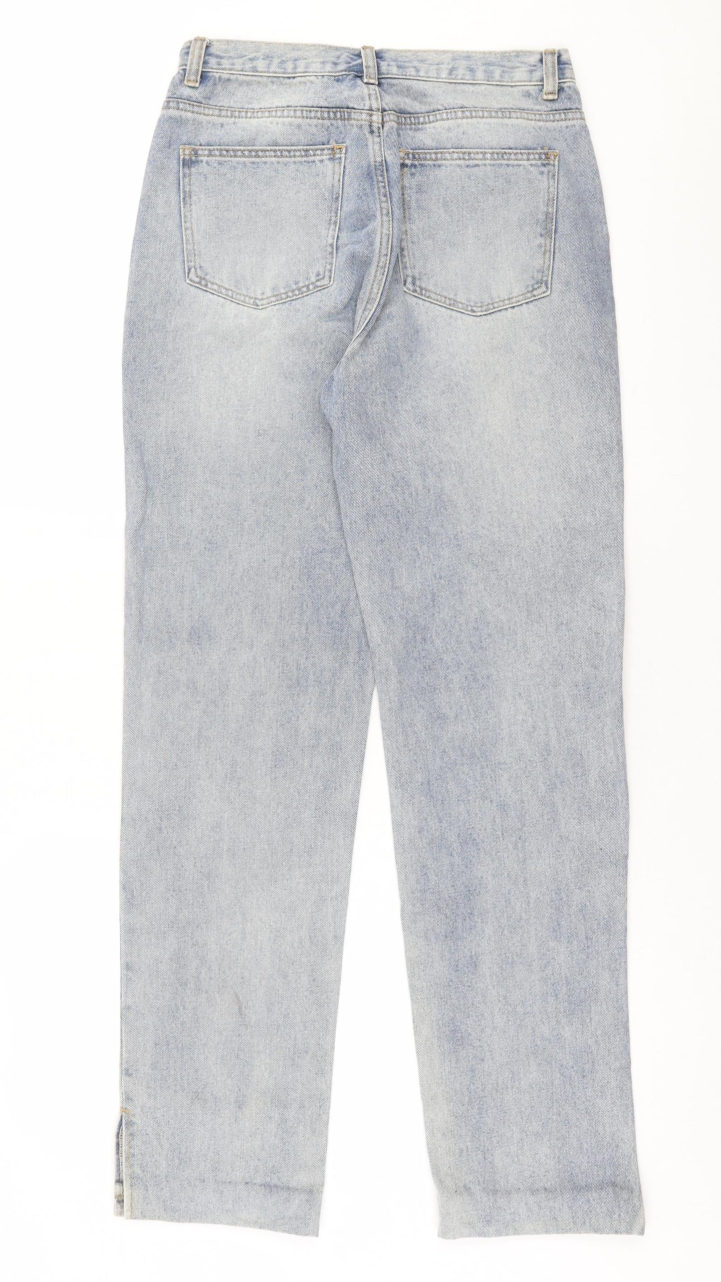 Redial Womens Blue  Cotton Straight Jeans Size 10 L32 in Regular Button