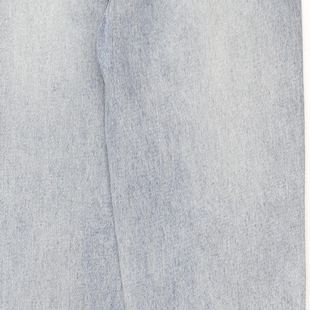 Redial Womens Blue  Cotton Straight Jeans Size 10 L32 in Regular Button