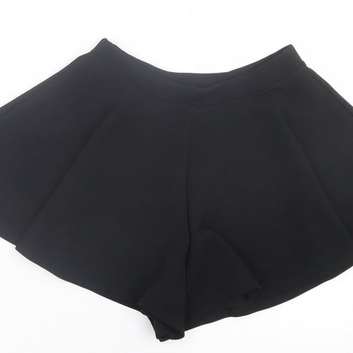 Boohoo Womens Black  Polyester Boyfriend Shorts Size 10 L3 in Regular Pull On