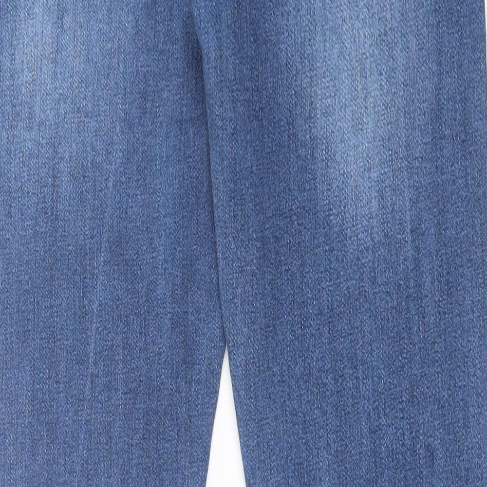 EMULATE Womens Blue  Cotton Skinny Jeans Size 34 in L32 in Regular Button