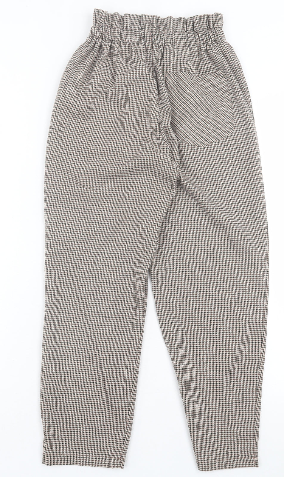 Zara Girls Brown Houndstooth Polyester Dress Pants Trousers Size 13-14 Years  Regular