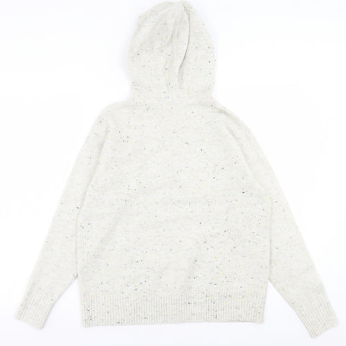 TU Womens Grey  Acrylic Pullover Hoodie Size S  Pullover