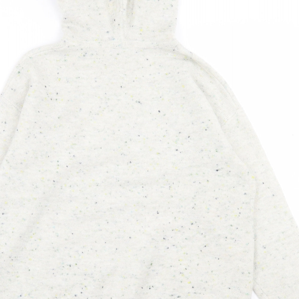 TU Womens Grey  Acrylic Pullover Hoodie Size S  Pullover