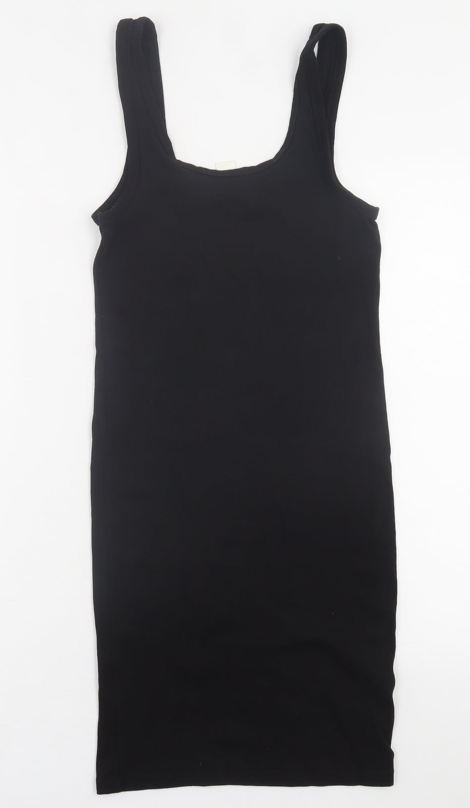 H&M Womens Black  Camel Bodycon  Size S  Scoop Neck Pullover