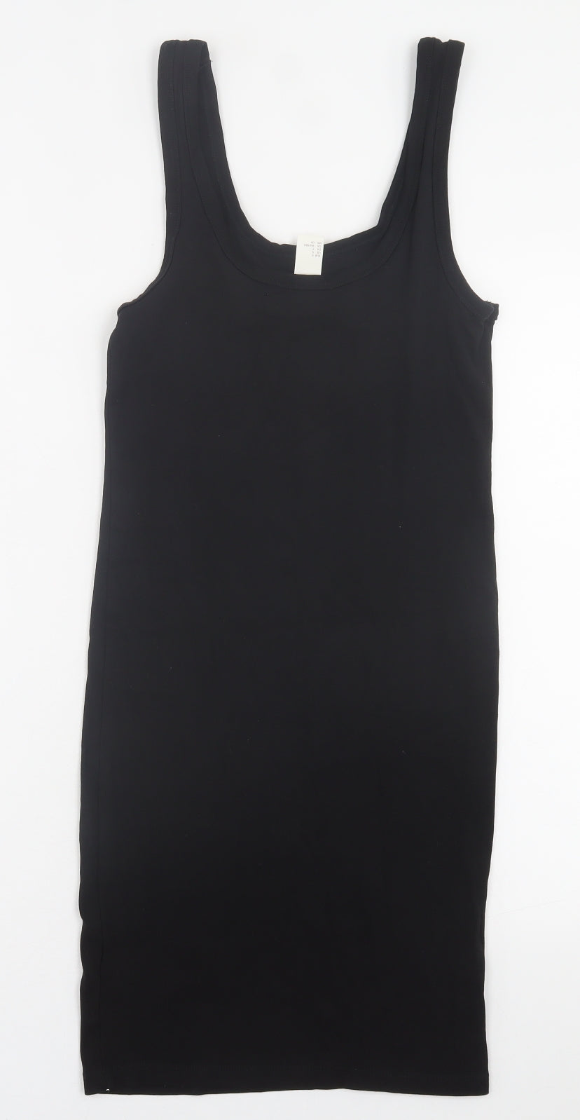 H&M Womens Black  Camel Bodycon  Size S  Scoop Neck Pullover