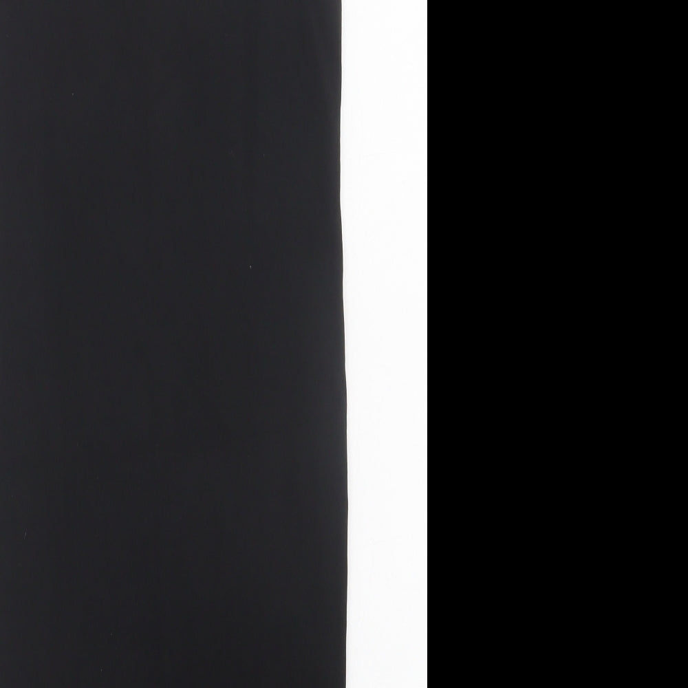 H&M Womens Black  Camel Bodycon  Size S  Scoop Neck Pullover