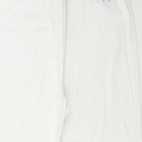 Via Veneto Womens White  Cotton Straight Jeans Size 14 L25 in Regular