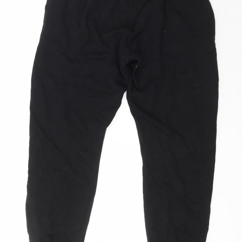 Pep&Co Womens Black  Polyester Jogger Trousers Size M L24 in Regular
