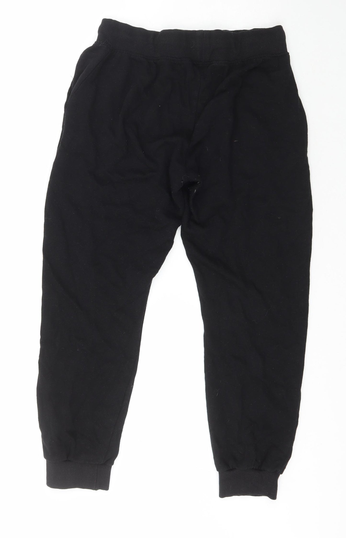 Pep&Co Womens Black  Polyester Jogger Trousers Size M L24 in Regular