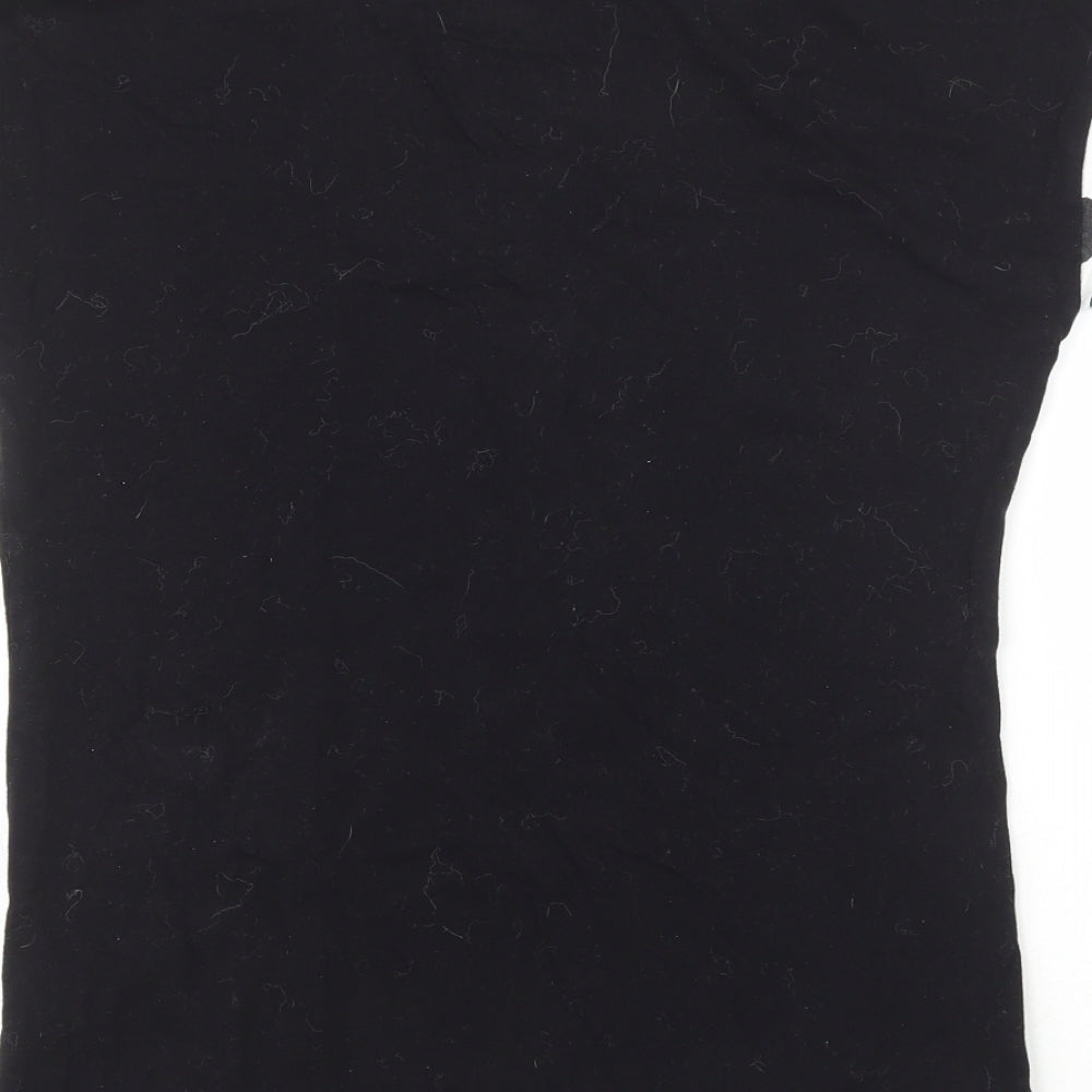 Disney  Womens Black  100% Cotton Basic T-Shirt Size 2XS Crew Neck - I'm Right Your Wrong