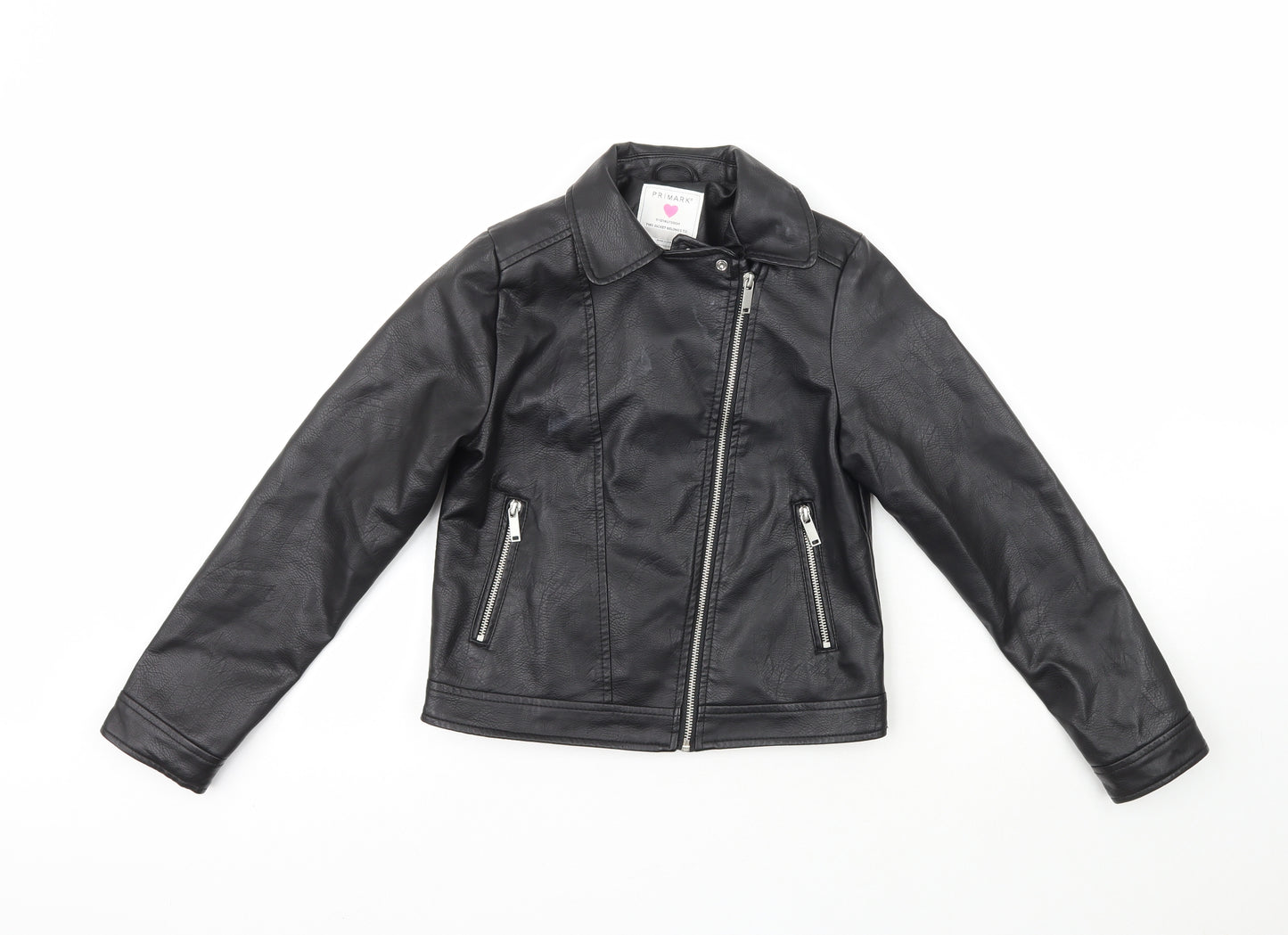Primark Girls Black   Jacket  Size 11-12 Years