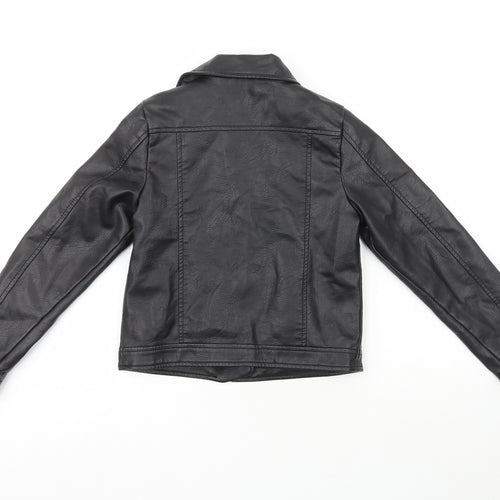 Primark Girls Black   Jacket  Size 11-12 Years