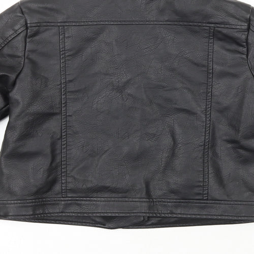 Primark Girls Black   Jacket  Size 11-12 Years