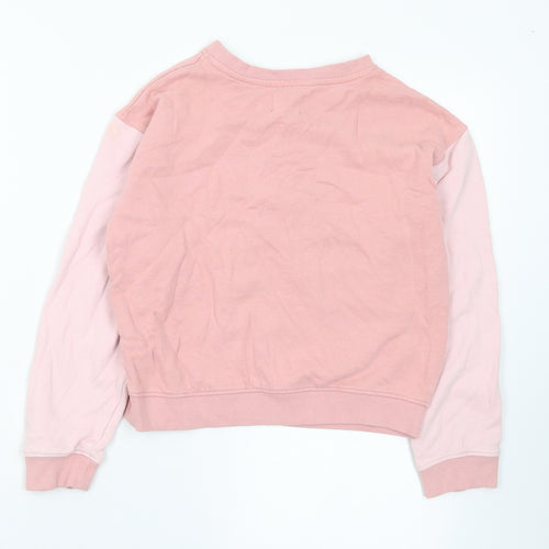Mountain Warehouse Girls Pink  Cotton Pullover Sweatshirt Size 9-10 Years   - Let Love Grow