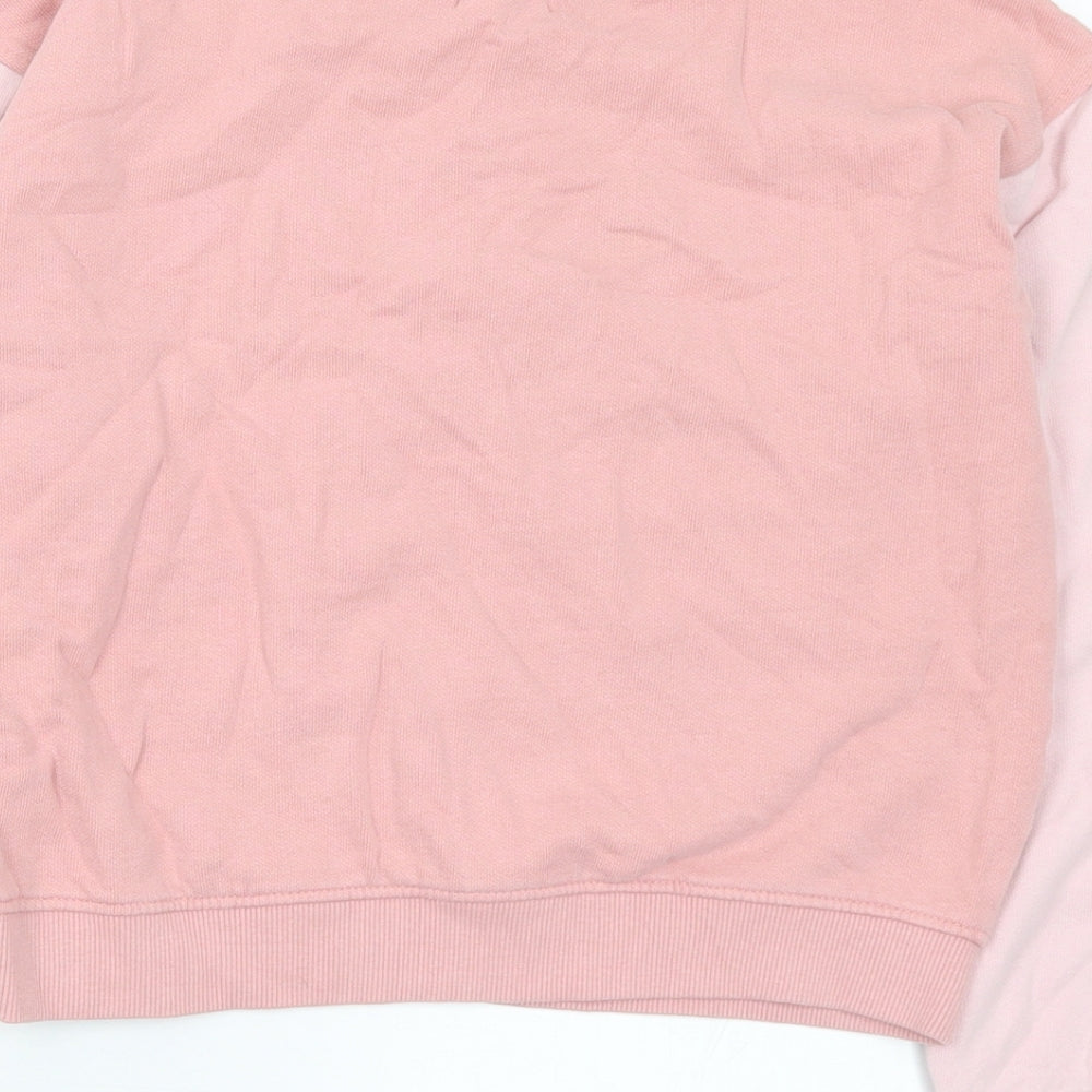 Mountain Warehouse Girls Pink  Cotton Pullover Sweatshirt Size 9-10 Years   - Let Love Grow