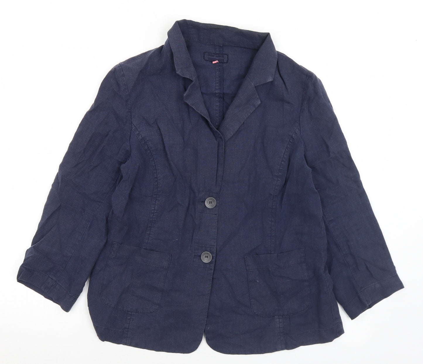 John Lewis Womens Blue   Jacket  Size 12  Button