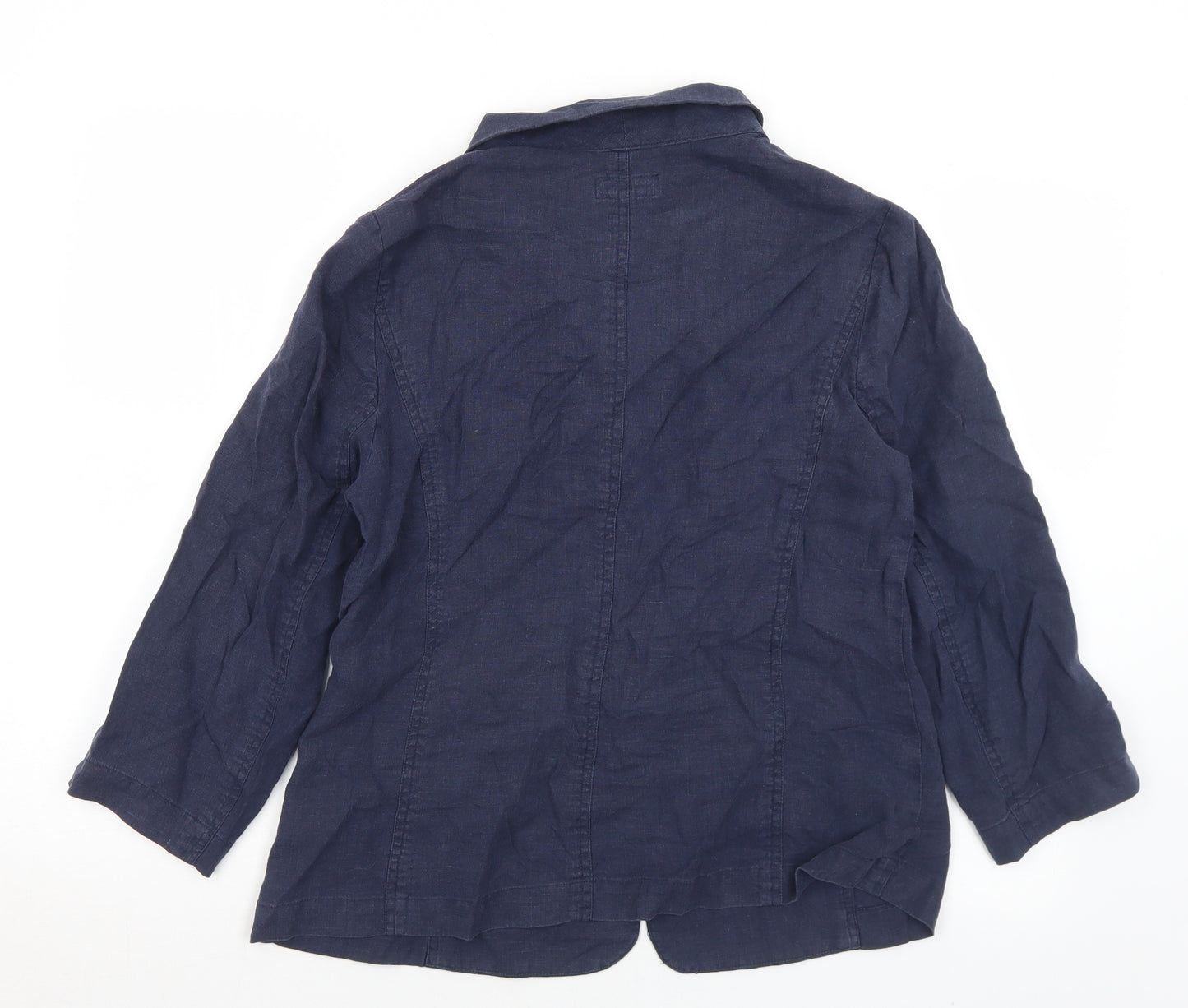 John Lewis Womens Blue   Jacket  Size 12  Button