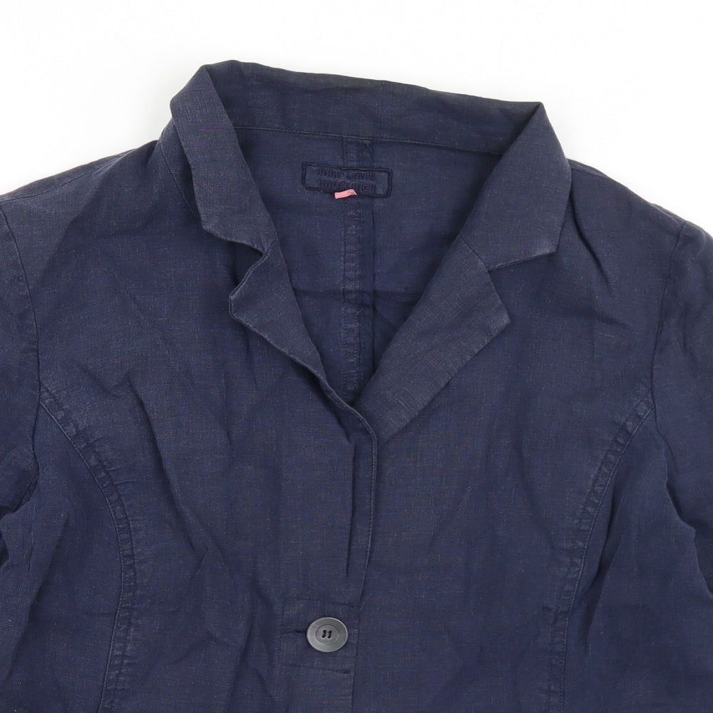 John Lewis Womens Blue   Jacket  Size 12  Button