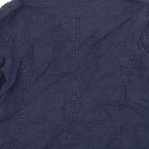 John Lewis Womens Blue   Jacket  Size 12  Button