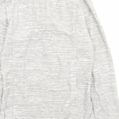 Quechua Womens Grey Collared  Polyester Pullover Jumper Size S