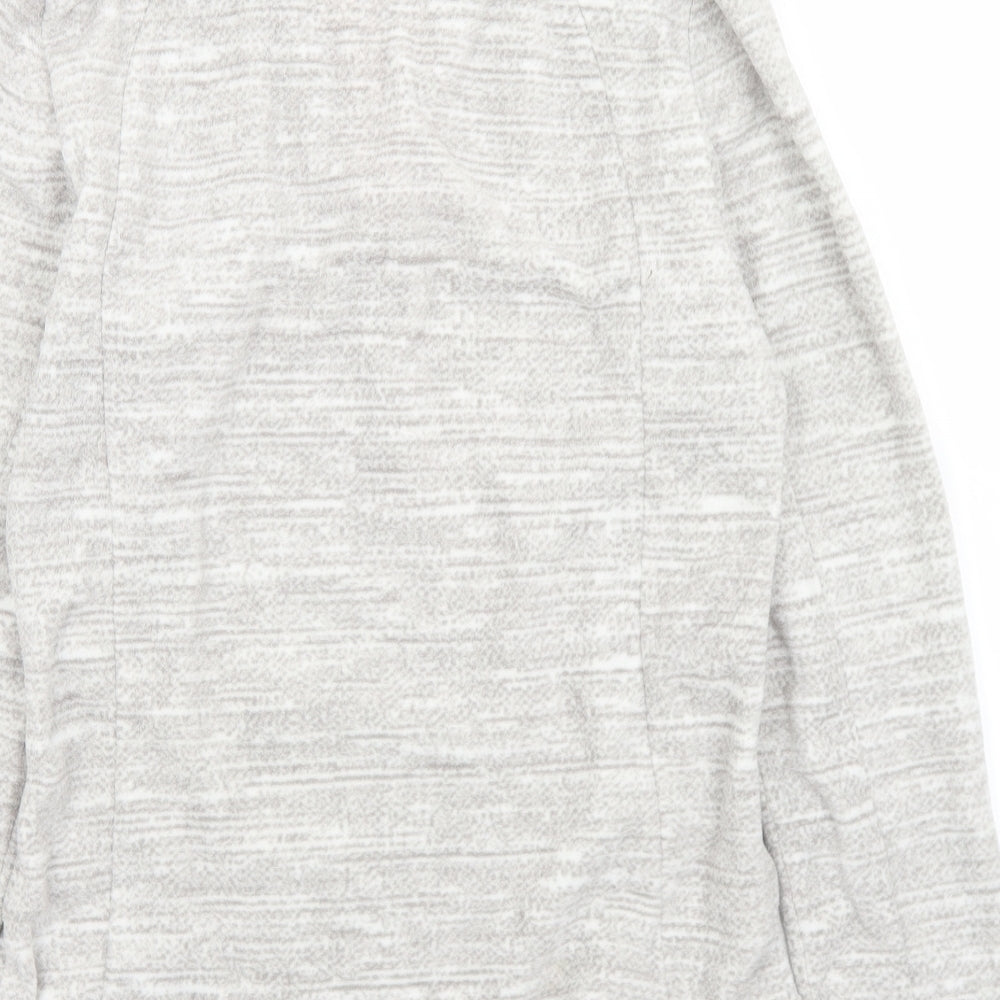 Quechua Womens Grey Collared  Polyester Pullover Jumper Size S