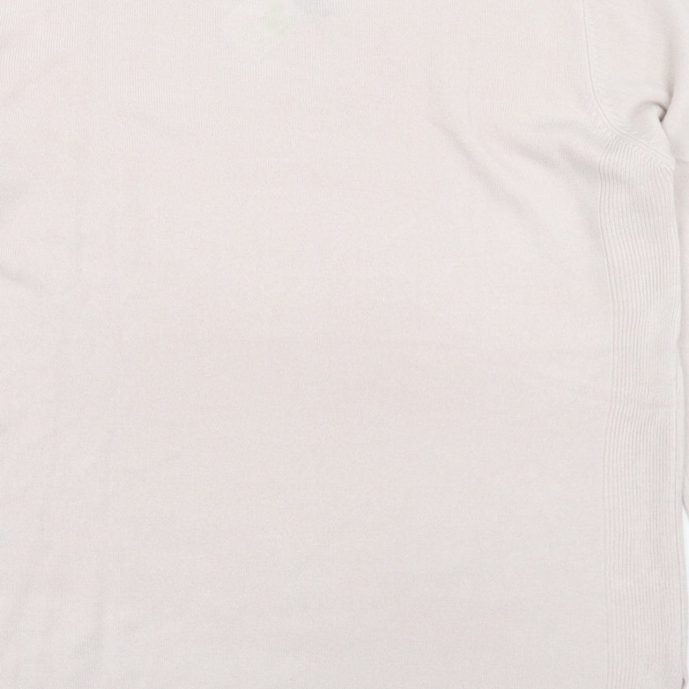 Primark Womens Ivory Crew Neck  Acrylic Pullover Jumper Size 12   - 12-14