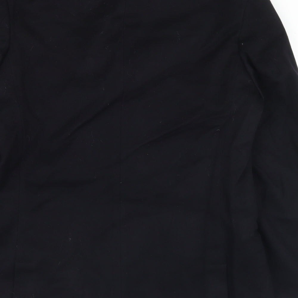Sabre Mens Black   Pea Coat Coat Size 36  Button