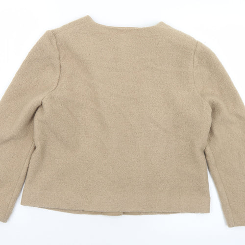 Hobbs Womens Beige   Jacket Coat Size 12  Snap
