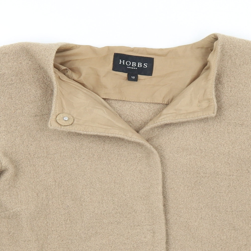 Hobbs Womens Beige   Jacket Coat Size 12  Snap