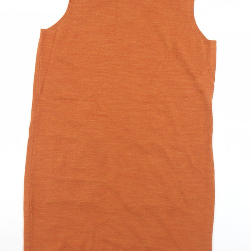 TU Womens Brown  Acrylic Jumper Dress  Size 12  Round Neck