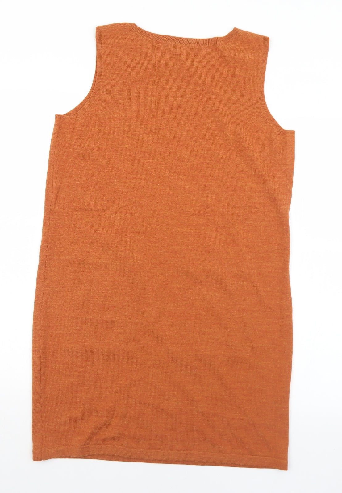 TU Womens Brown  Acrylic Jumper Dress  Size 12  Round Neck