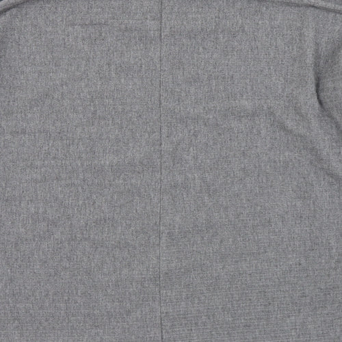 New Look Womens Grey Mock Neck  Polyester Pullover Jumper Size S