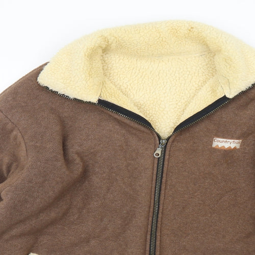 Country Flair Mens Brown   Jacket  Size XL  Zip
